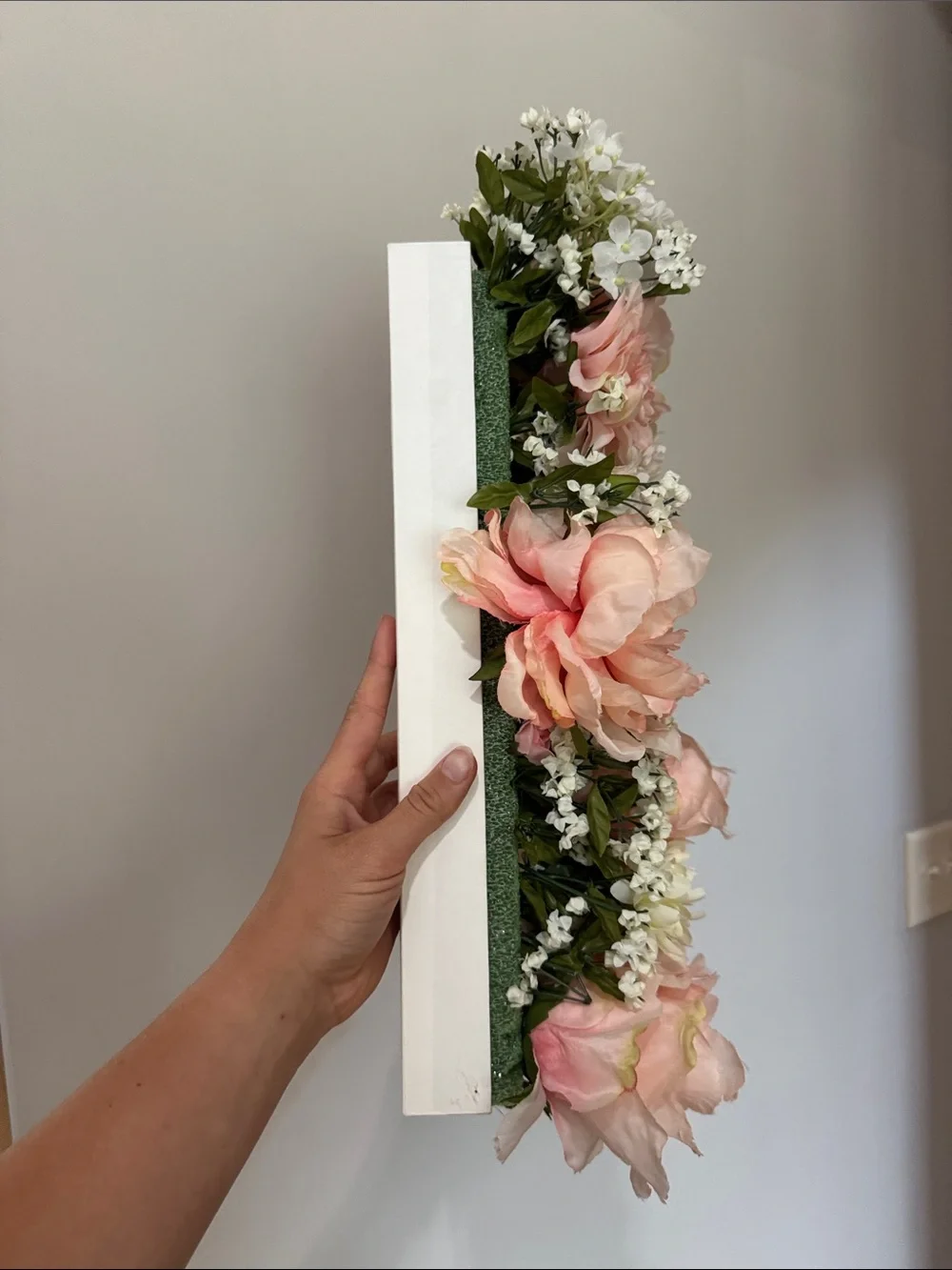 Oversized ‘L’ Blush Pink & Cream Floral Letter